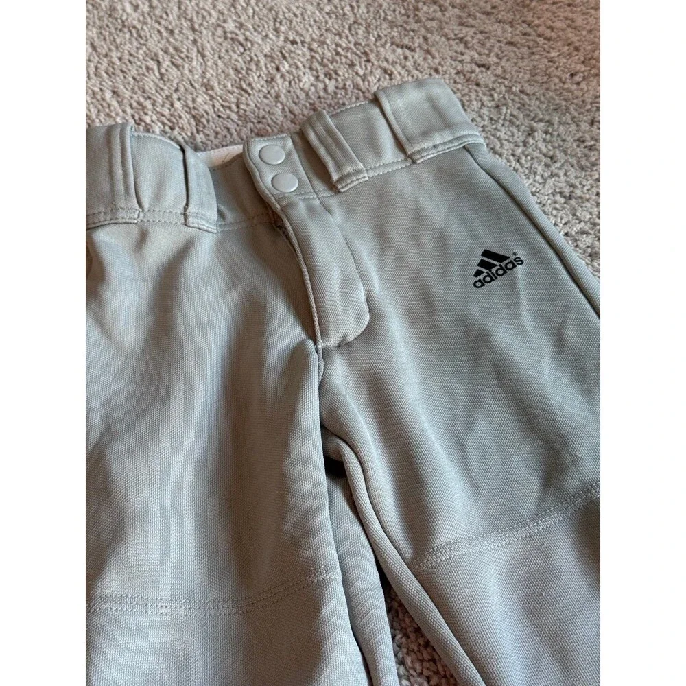 Adidas Brand, Gray Baseball Pants, Boy’s/Youth XXS, Sportswear